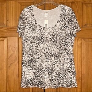 NWT Vintage cdw Creative Design Works Blouse Top Size XL